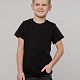 Футболка детская T-Bolka Kids, черная с нанесением логотипа