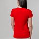 Футболка женская T-bolka Stretch Lady, красная с нанесением логотипа