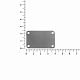 Шильдик металлический Furo, серый металлик с нанесением логотипа