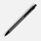 Ручка шариковая Undertone Black Soft Touch, серая с нанесением логотипа