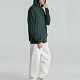Толстовка с капюшоном унисекс Hoodie, темно-зеленый меланж с нанесением логотипа