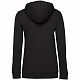 Толстовка с капюшоном женская Hoodie, черная с нанесением логотипа