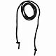 Круглый шнур Lasso L, черный, 130 см с нанесением логотипа