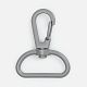 Застежка-карабин Snap Hook, L, серая с нанесением логотипа