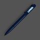 Ручка шариковая Lucenti с подсветкой логотипа, в футляре, синяя с нанесением логотипа