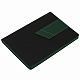 Ежедневник Bookmark, недатированный, черный с зеленым с нанесением логотипа