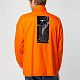 Ветровка из нейлона Surf 210, оранжевая с нанесением логотипа