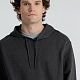 Толстовка с капюшоном унисекс Hoodie, серый меланж (антрацит) с нанесением логотипа