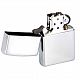 Зажигалка Zippo Classic High Polish, серебристая с нанесением логотипа
