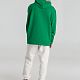 Толстовка с капюшоном унисекс Hoodie, зеленая с нанесением логотипа
