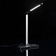 Настольная лампа с беспроводной зарядкой Power Light, черная с нанесением логотипа