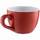 Чайная пара Cozy Morning, красная с белым с нанесением логотипа