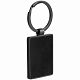 Брелок Gun Metal Rectangle, графитовый с нанесением логотипа
