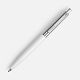 Ручка шариковая Senator Point Metal, ver.2, белая с нанесением логотипа