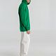 Толстовка с капюшоном унисекс Hoodie, зеленая с нанесением логотипа