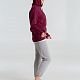 Толстовка с капюшоном унисекс Hoodie, бордовая с нанесением логотипа