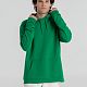 Толстовка с капюшоном унисекс Hoodie, зеленая с нанесением логотипа
