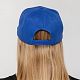Бейсболка Snapback с прямым козырьком, ярко-синяя с нанесением логотипа