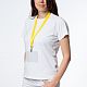 Лента для бейджа Neckband, желтая с нанесением логотипа