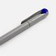 Ручка шариковая Prodir DS1 TMM Dot, серая с синим с нанесением логотипа