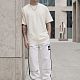 Футболка Oversize Premium 210, молочно-белая с нанесением логотипа