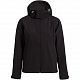 Куртка женская Hooded Softshell черная с нанесением логотипа