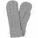 Варежки Heat Trick, светло-серый меланж с нанесением логотипа