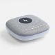 Bluetooth колонка с беспроводной зарядкой и подсветкой Terrafonic, серая с нанесением логотипа