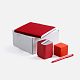 Набор Square, красный с нанесением логотипа
