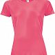 Футболка женская Sporty Women 140, розовый коралл с нанесением логотипа