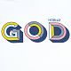 Футболка мужская «Новый GOD», белая с нанесением логотипа