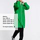 Дождевик Rainman Zip, зеленый с нанесением логотипа