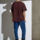 Футболка Oversize Premium, коричневая (шоколад) с нанесением логотипа