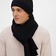 Шапка Laconi, черная с нанесением логотипа