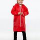 Дождевик детский Rainman Kids, красный с нанесением логотипа