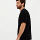 Футболка Oversize Premium, черная с нанесением логотипа