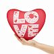 Подушка декоративная FrostyLove на заказ, сердце с нанесением логотипа