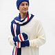 Варежки Winwear, темно-синие (кобальт) с нанесением логотипа