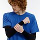 Рукава спортивные Flexor, черные с нанесением логотипа