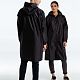 Дождевик Rainman Zip, черный с нанесением логотипа