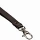 Лента для бейджа Leather Long с нанесением логотипа