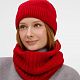 Шапка ComFleece, красная с нанесением логотипа