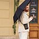 Зонт складной Cloudburst, черный с нанесением логотипа