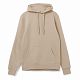 Толстовка с капюшоном унисекс Hoodie, бежевая с нанесением логотипа