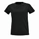 Футболка женская Imperial Fit Women, черная с нанесением логотипа