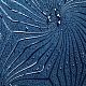 Зонт-трость Magic с проявляющимся цветочным рисунком, темно-синий с нанесением логотипа