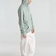 Толстовка с капюшоном унисекс Hoodie, серо-зеленая с нанесением логотипа