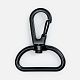Застежка-карабин Snap Hook, L, черная с нанесением логотипа