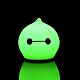 Беспроводной силиконовый светильник Cosmic Drop с нанесением логотипа