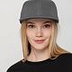 Бейсболка Snapback с прямым козырьком, серая с нанесением логотипа